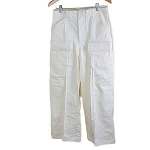 Polo Ralph Lauren Wide Legs Cargo Myer Pants White size 4 NWOT